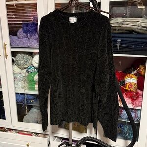 Alfani Dark Gray and black  Crewneck Sweater